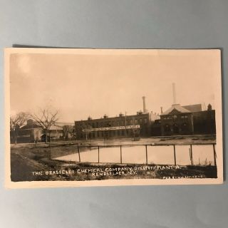 Rensselaer York Ny Rppc Photo Postcard 1922 - 26 Grasselli Chemical Company