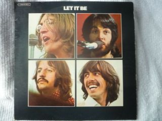 Ex - /rare/the Beatles/let It Be/import Germany/apple Records 1 C 062 - 04 - 433 Y
