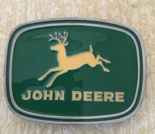 John Deere Logo Green Yellow Licensed Product Belt Buckle