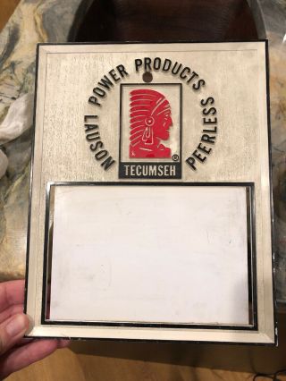 Vintage Tecumseh Engines Authorized Service Table Sign Lauson Power Products