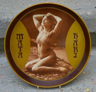 Mata Hari Exotic Dancer Beer Tray Virojanglor Paris Sexy