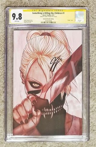 Something Is Killing The Children 1 Cgc 9.  8 Frison Variant Signed By Tynion