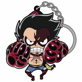 One Piece Luffy Gear 4 Pinched Keychain