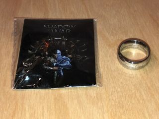 Middle - Earth Shadow Of War Ring Of Power Game Bonus Item - Ring Only
