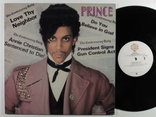 Prince Controversy Warner Bros Lp Vg,  /nm W/poster