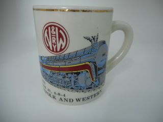 Vtg Mug Cup N&w Ry Norfolk And Western (railway) No.  611 Class J1,  4 - 8 - 4 By Cou