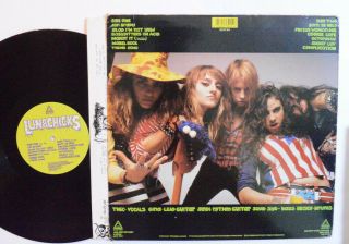 PUNK LP - LUNACHICKS - BABYSITTERS ON ACID w/ Booklet 1990 Blast First UK 2