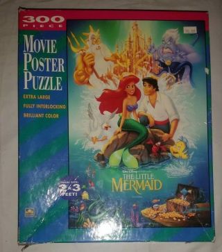 The Little Mermaid Banned Movie Poster Puzzle 300 Piece,  Large 2×3 Ft,  Complete