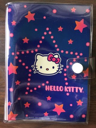 Vintage Sanrio Hello Kitty Address Plan Notes Sticker Organizer Book Nos 2001