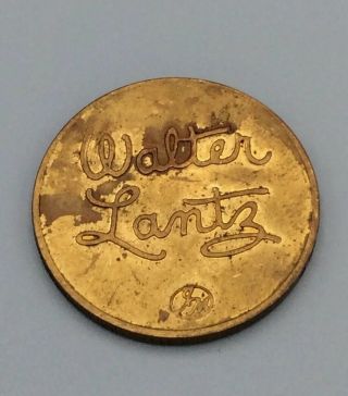 1957 Walter Lantz Universal Studios Coin Woody Woodpecker 1940 - 1990