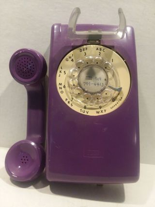 Vintage Itt Rotary Wall Phone - Model 554