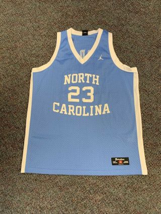 Michael Jordan North Carolina Jersey Authentic Size Xl Blue Retro Vintage Ncaa