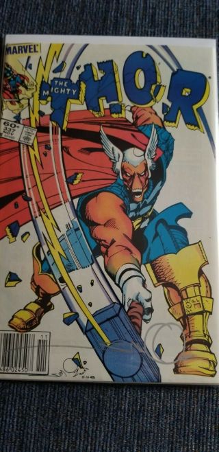 Thor 337 - 1st Beta Ray Bill.  Key Issue Signed By Walt Simonson