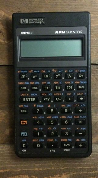 Vintage Hp Hewlett Packard 32s Ii 32sii Rpn Scientific Calculator