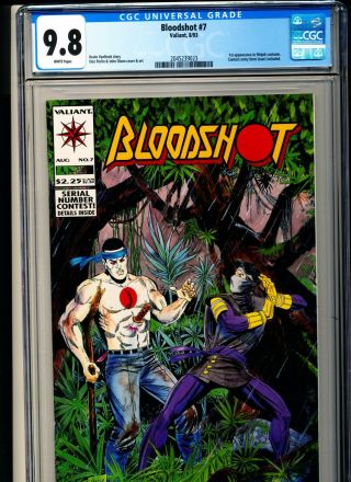 Bloodshot 6 & 7 Cgc 9.  8 White Pgs.  1st Ninjak App.  & 1st Ninjak In Costume.  1993
