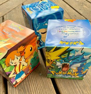 Rare 2000 Vintage Pokémon Facial Tissue Sneezers 3 Different Boxes