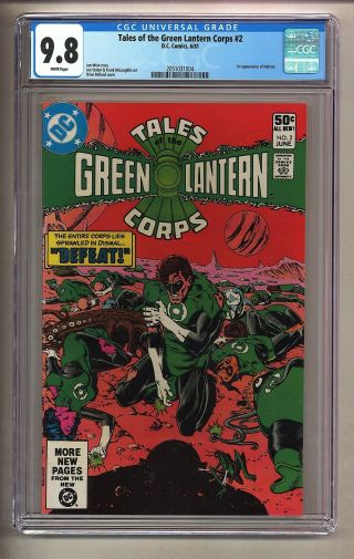 Tales Of The Green Lantern Corps 2 (cgc 9.  8) White P; 1st App.  Nekron (c 26666)
