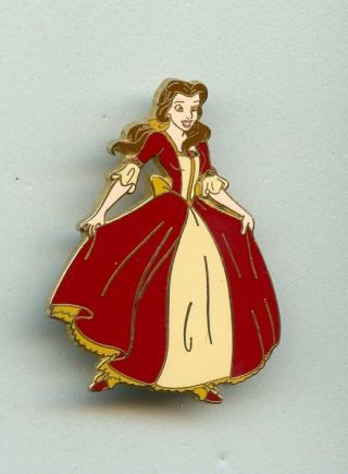 Wdw Disney Beauty & The Beast Princess Belle In Red & Yellow Dress Pin From 2002
