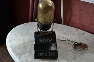 Vintage Wzow 107.  3 Fm Radio Station Microphone Not
