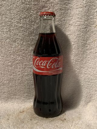 Full 250ml Coca - Cola Plastic Label Soda Bottle From Jamaica