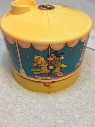 Vintage Disney Dreamtime Carousel Light/sound Projector Mickey Mouse 1988