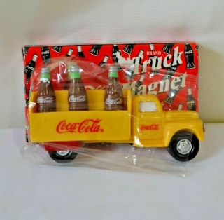 Coca Cola Delivery Truck Magnet Set Magnet Coke Bottles 1998 Nib