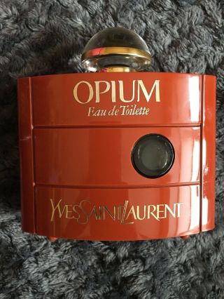 Vintage Boxed OPIUM by YVES SAINT LAURENT splash EDT 2 oz 60 ml OLD FORMULA 3