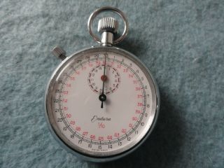 Swiss Made Endura 1/10 Vintage Mechanical Wind Up Stopwatch