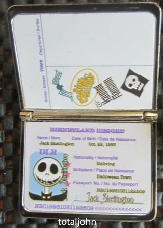 Disney Disneyland Passport - Jack Skellington Pin