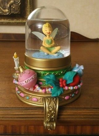 Peter Pan Disney Tinker Bell Snowglobe Stocking Hanger
