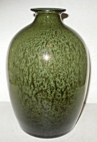 Vtg Mid Century Scandinavian Art Glass Vase Richard Duborgh Plus Studio Norway