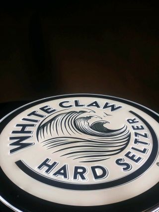 RARE WHITE CLAW HARD SELTZER LED BAR DISPLAY SIGN VERY RARE MAN CAVE PUB 2