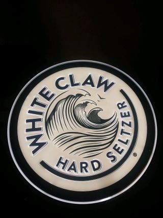 RARE WHITE CLAW HARD SELTZER LED BAR DISPLAY SIGN VERY RARE MAN CAVE PUB 3