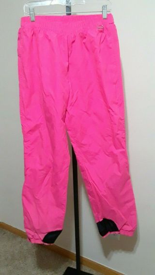 Vtg 80s 90s Hot Pink Columbia Shell Pants Ski Snowboard Snow Nylon Mens M