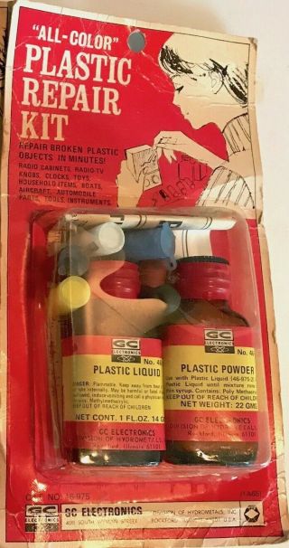 Vintage Plastic Repair Kit For Radios,  Knobs,  Clocks,  Toys And More