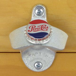 Pepsi Cola Vintage Bottle Cap Starr X Cast Iron Wall Mount Opener