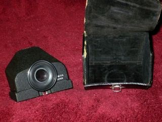 Vintage Mamiya C Prism Eye Level Finder & Case For Twin Lens Reflex Cameras Exc. 3