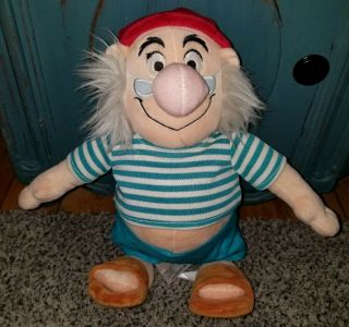 Disney Store Peter Pan Mr.  Smee Pirate Plush Toy 12 " Stuffed Doll