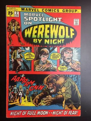 Marvel Spotlight 2 First Appearance Of Werewolf By Night