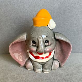 Vintage Walt Disney Productions Dumbo Elephant Figurine Japan 2.  25”