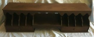 Antique Vintage Wood Desk Top Organizer Cubby And Drawer Decorative Shabby Chic