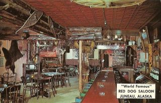 Vintage Postcard Red Dog Saloon Juneau Alaska Unposted