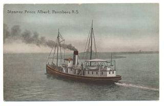Ss Prince Albert Parrsboro Ns Nova Scotia Dar Steamer Ship Rumsey & Co