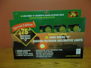 John Deere " D " Decorative Indoor/outdoor Lights Special Edition String Of 20