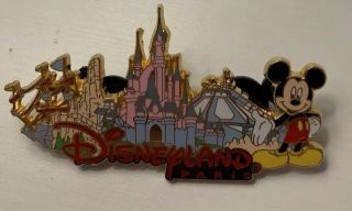 Disneyland Paris - Parkland Magic Kingdom Mickey Castle Space Mountain Pin