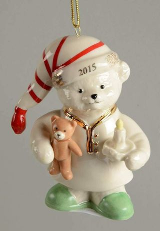 Lenox Annual Teddy Bear Ornament 2015 Teddy 