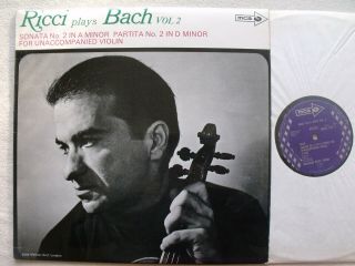 Mucs 119 Ricci Plays Bach Unaccompanied Violin Sonatas Vol 2
