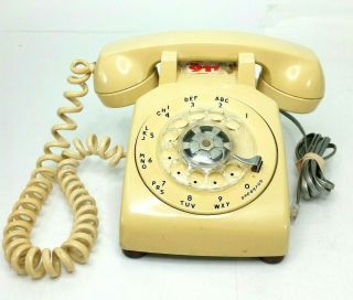 Vintage Stromberg - Carlson Rotary Dial Telephone Yellow