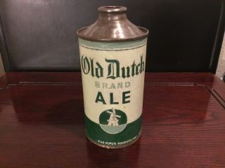 Old Dutch Brand Ale (176 - 2) Empty Cone Top Beer Can By Old Dutch,  Brooklyn,  Ny