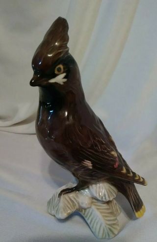 Vintage 1967 Goebel Waxwing Bird Figurine W.  Germany Euc